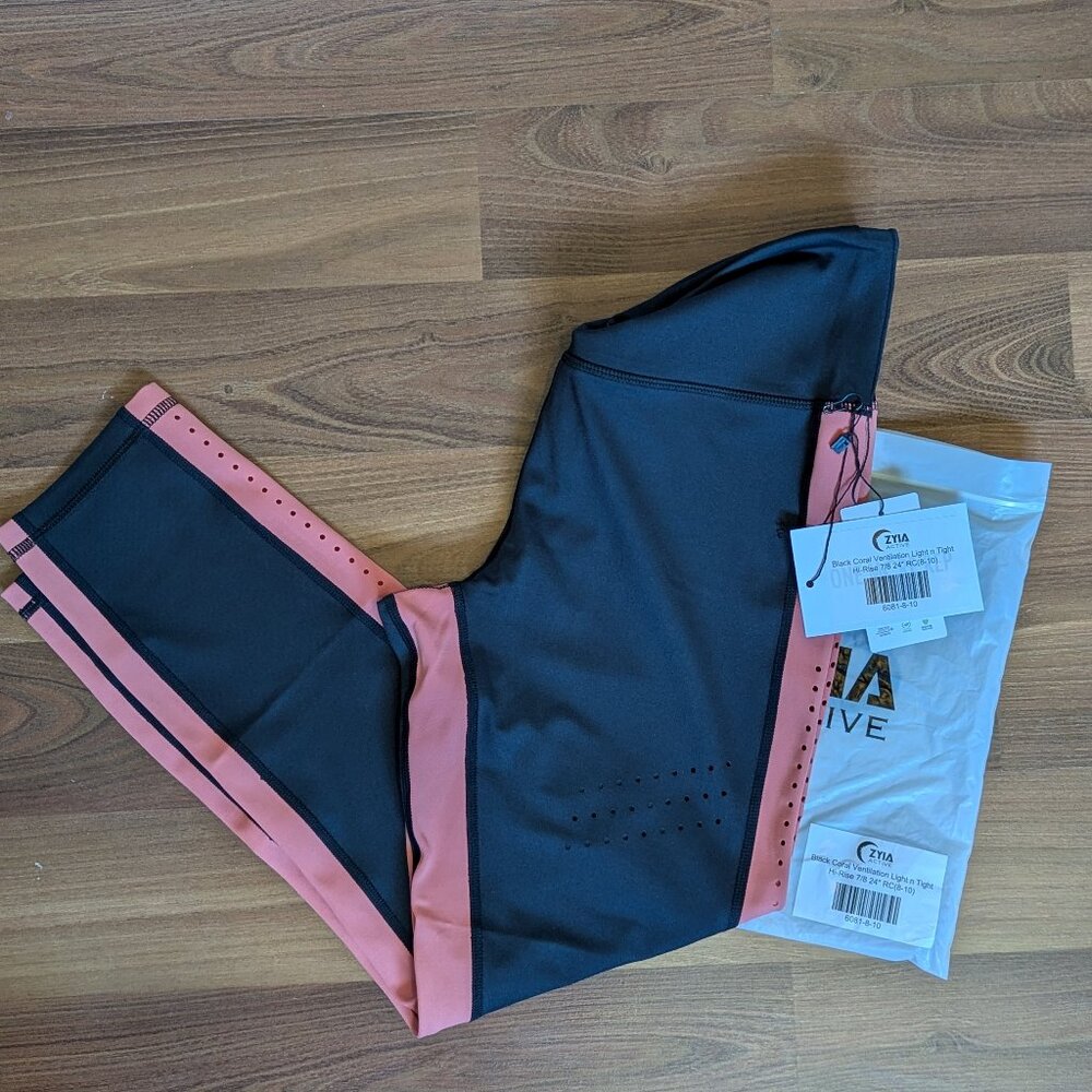 Zyia Black Coral Ventilation Light n Tight Hi-rise 7/8 24"